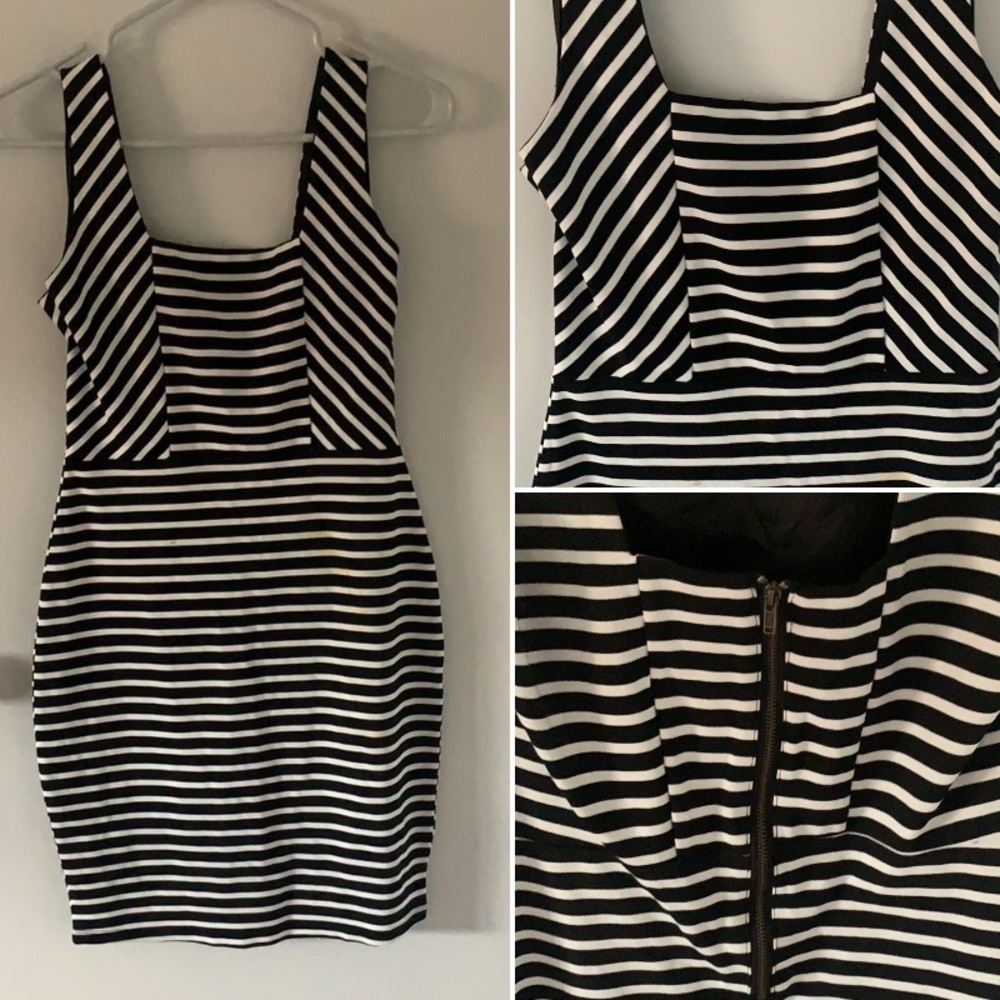 NWOT striped bodycon dress